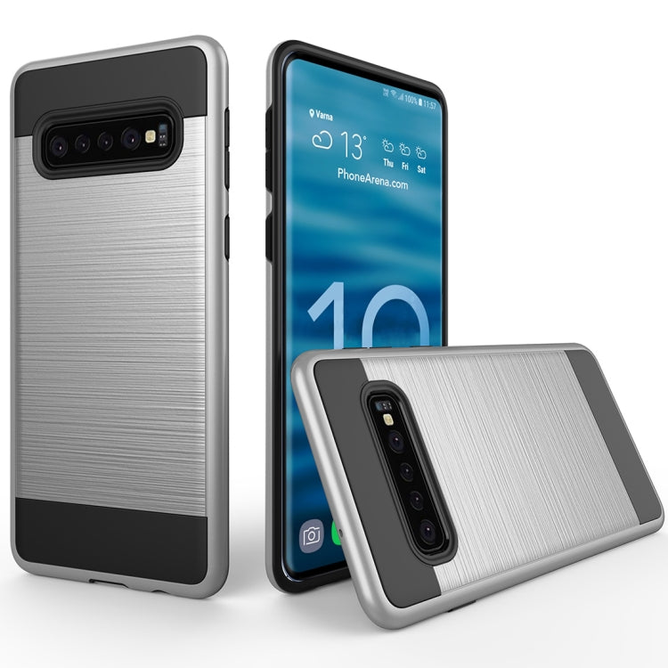 Brushed Texture PC + TPU Protective Case for Galaxy S10