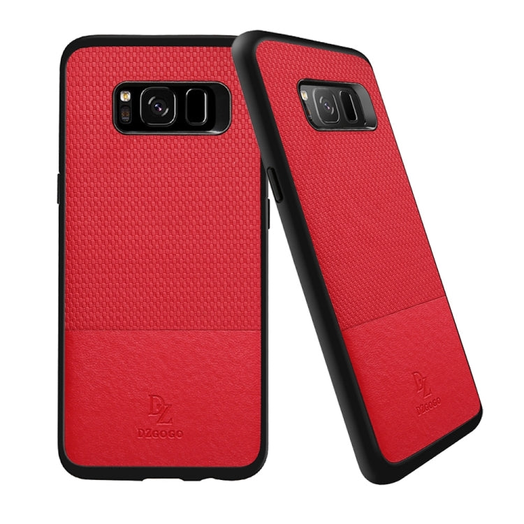 DZGOGO LUXURY Series for Galaxy S8 TPU + PC Business Style Leatherwear Impact Combination Protection Case(Red)