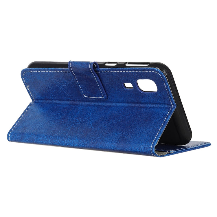 Retro Crazy Horse Texture Horizontal Flip Leather Case for Galaxy A2 Core, with Holder & Card Slots & Wallet & Photo Frame