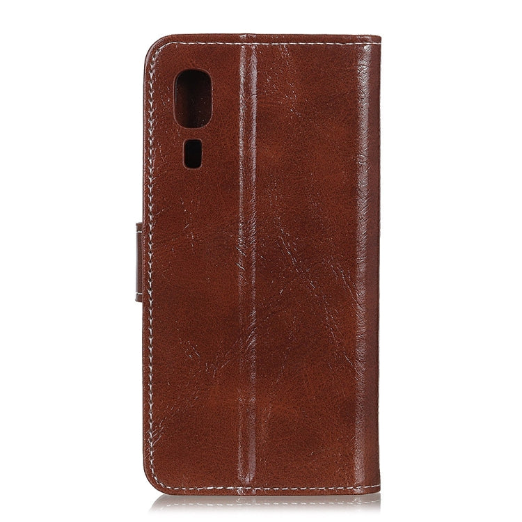Retro Crazy Horse Texture Horizontal Flip Leather Case for Galaxy A2 Core, with Holder & Card Slots & Wallet & Photo Frame