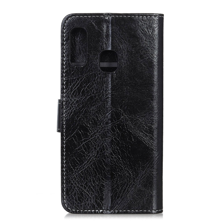 Retro Crazy Horse Texture Horizontal Flip Leather Case for Galaxy A20e, with Holder & Card Slots & Wallet & Photo Frame