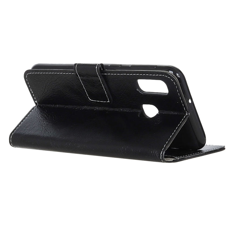 Retro Crazy Horse Texture Horizontal Flip Leather Case for Galaxy A20e, with Holder & Card Slots & Wallet & Photo Frame