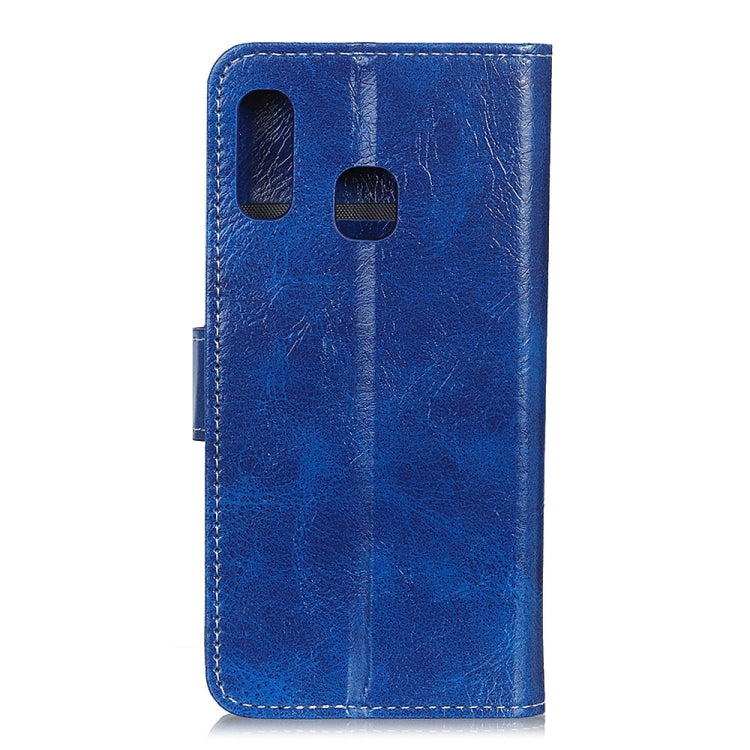 Retro Crazy Horse Texture Horizontal Flip Leather Case for Galaxy A20e, with Holder & Card Slots & Wallet & Photo Frame