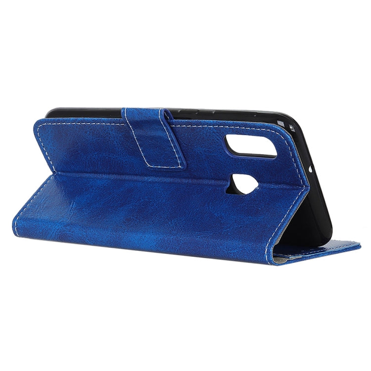 Retro Crazy Horse Texture Horizontal Flip Leather Case for Galaxy A20e, with Holder & Card Slots & Wallet & Photo Frame