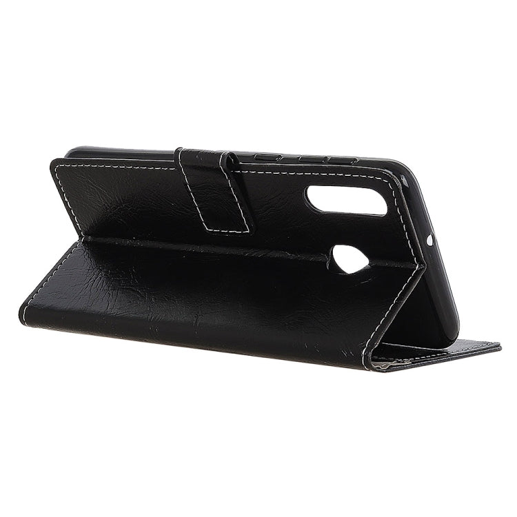 Retro Crazy Horse Texture Horizontal Flip Leather Case for Galaxy A60, with Holder & Card Slots & Wallet & Photo Frame
