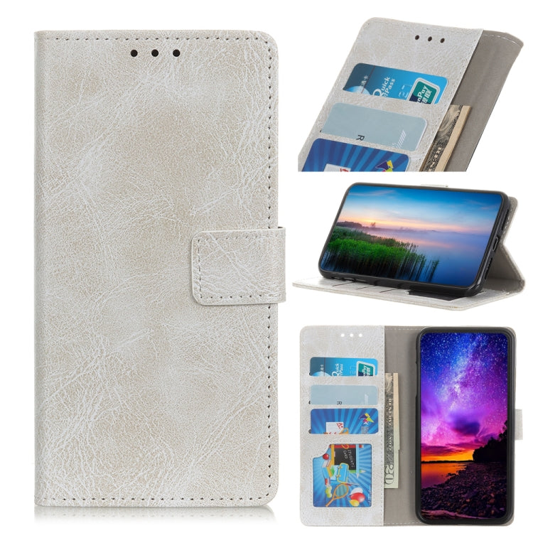 Retro Crazy Horse Texture Horizontal Flip Leather Case for Galaxy A60, with Holder & Card Slots & Wallet & Photo Frame
