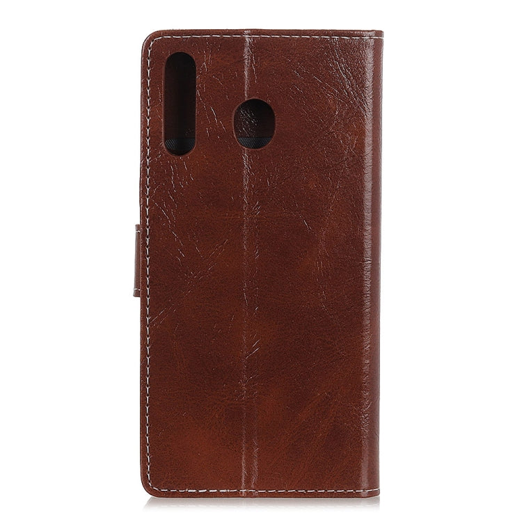 Retro Crazy Horse Texture Horizontal Flip Leather Case for Galaxy A60, with Holder & Card Slots & Wallet & Photo Frame