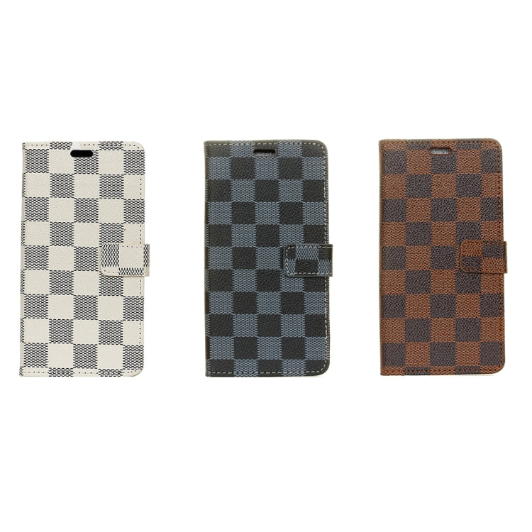 For Galaxy A5 (2017) Lattice Texture Horizontal Flip Leather Case with Holder & Card Slots & Wallet (White)