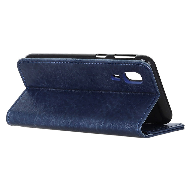 Magnetic Retro Crazy Horse Texture Horizontal Flip Leather Case for Galaxy A2 Core, with Holder & Card Slots & Wallet