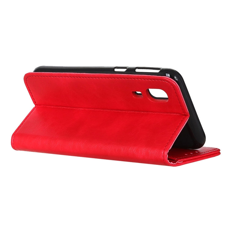 Magnetic Retro Crazy Horse Texture Horizontal Flip Leather Case for Galaxy A2 Core, with Holder & Card Slots & Wallet