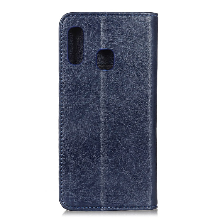 Magnetic Retro Crazy Horse Texture Horizontal Flip Leather Case for Galaxy A20e, with Holder & Card Slots & Wallet