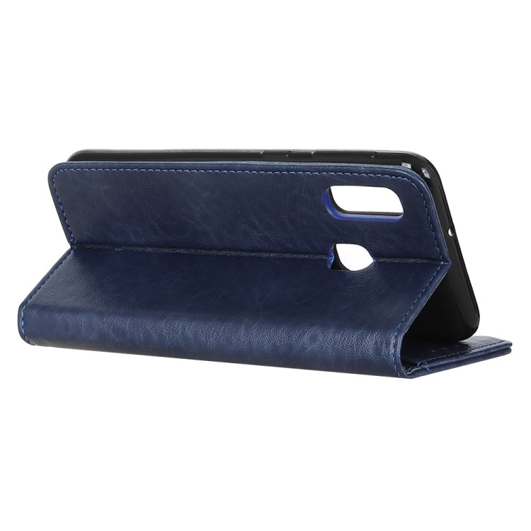 Magnetic Retro Crazy Horse Texture Horizontal Flip Leather Case for Galaxy A20e, with Holder & Card Slots & Wallet