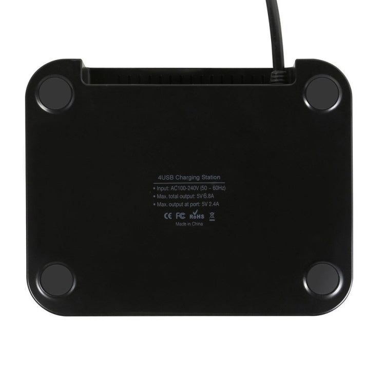 YM-UD01 24W Universal Detachable 4-Port USB Charging Dock Docking Station, For Phones & Tablets, US Plug, UK Plug, EU Plug, AU Plug