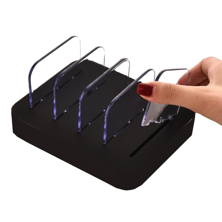 YM-UD01 24W Universal Detachable 4-Port USB Charging Dock Docking Station, For Phones & Tablets, US Plug, UK Plug, EU Plug, AU Plug