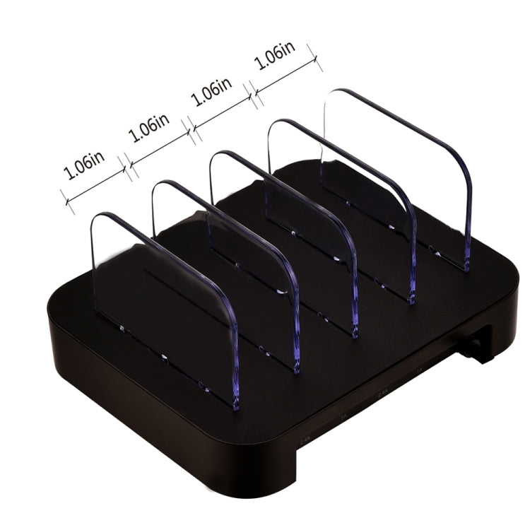 YM-UD01 24W Universal Detachable 4-Port USB Charging Dock Docking Station, For Phones & Tablets, US Plug, UK Plug, EU Plug, AU Plug