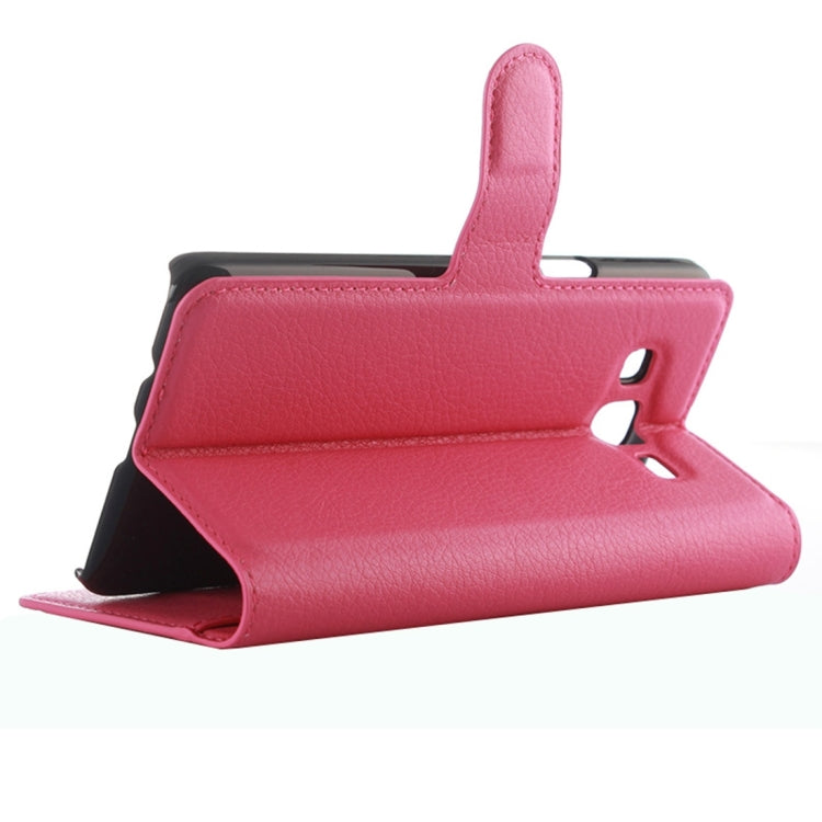 For Galaxy On5 Pro & On5 Litchi Texture Horizontal Flip Leather Case with Magnetic Buckle & Holder & Card Slots & Wallet
