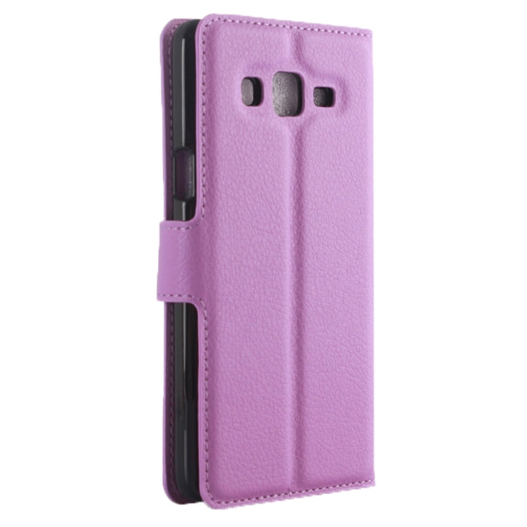 For Galaxy On5 Pro & On5 Litchi Texture Horizontal Flip Leather Case with Magnetic Buckle & Holder & Card Slots & Wallet