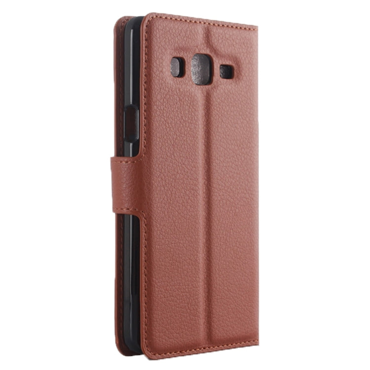 For Galaxy On5 Pro & On5 Litchi Texture Horizontal Flip Leather Case with Magnetic Buckle & Holder & Card Slots & Wallet