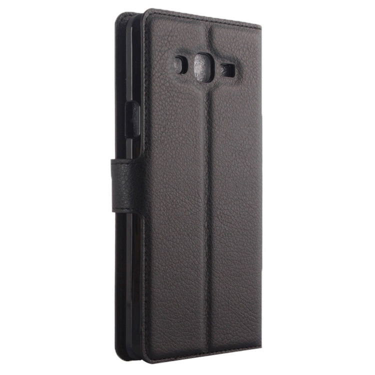 For Galaxy On7 Pro & On7 Litchi Texture Horizontal Flip Leather Case with Magnetic Buckle & Holder & Card Slots & Wallet