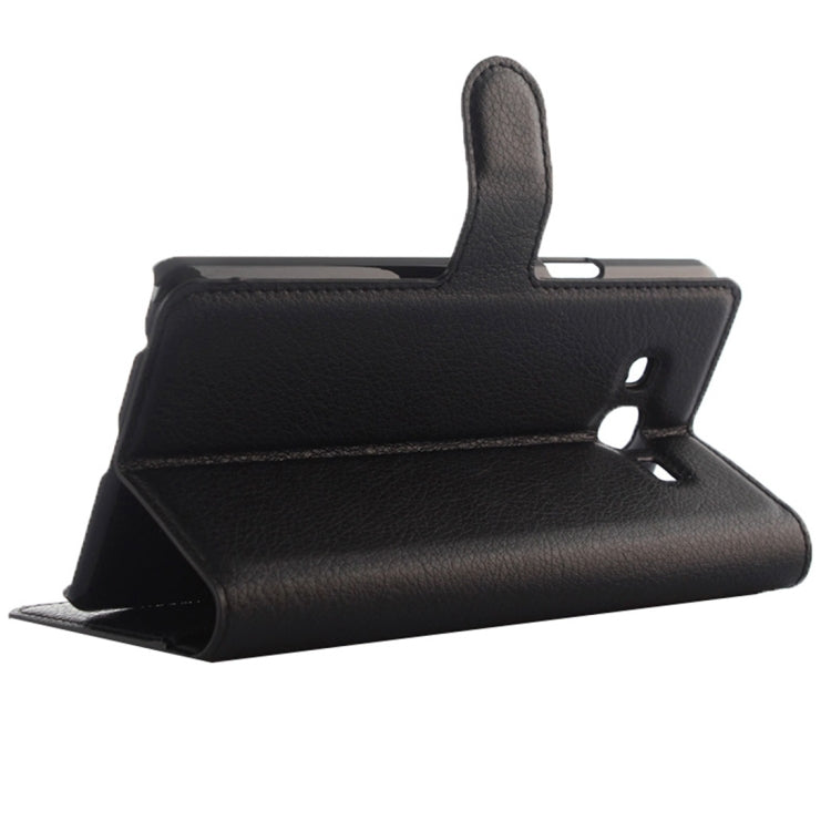 For Galaxy On7 Pro & On7 Litchi Texture Horizontal Flip Leather Case with Magnetic Buckle & Holder & Card Slots & Wallet