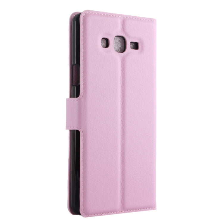For Galaxy On7 Pro & On7 Litchi Texture Horizontal Flip Leather Case with Magnetic Buckle & Holder & Card Slots & Wallet