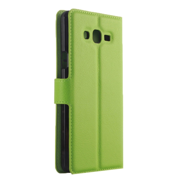 For Galaxy On7 Pro & On7 Litchi Texture Horizontal Flip Leather Case with Magnetic Buckle & Holder & Card Slots & Wallet