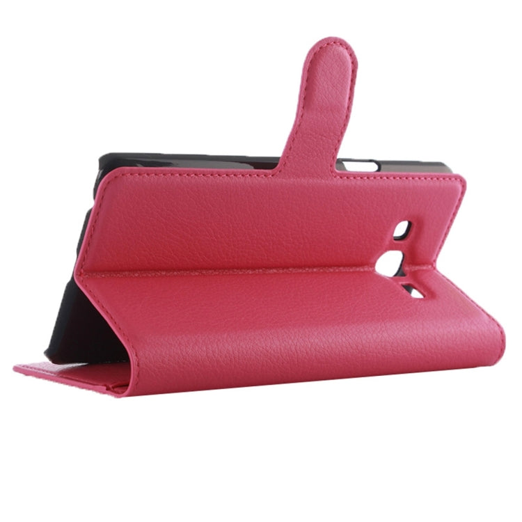 For Galaxy On7 Pro & On7 Litchi Texture Horizontal Flip Leather Case with Magnetic Buckle & Holder & Card Slots & Wallet