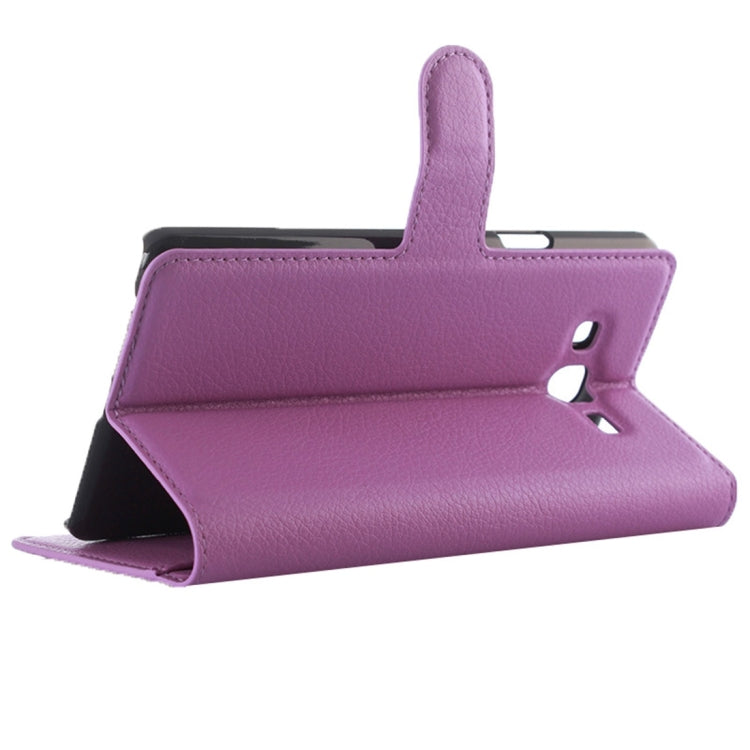 For Galaxy On7 Pro & On7 Litchi Texture Horizontal Flip Leather Case with Magnetic Buckle & Holder & Card Slots & Wallet