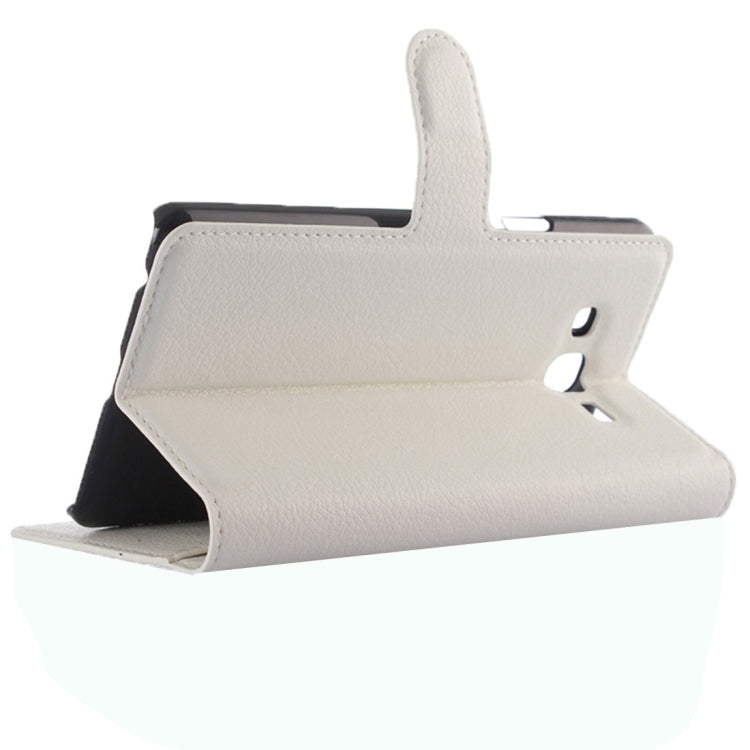 For Galaxy On7 Pro & On7 Litchi Texture Horizontal Flip Leather Case with Magnetic Buckle & Holder & Card Slots & Wallet