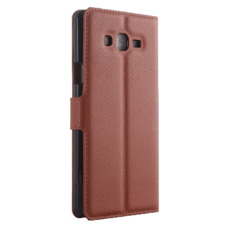 For Galaxy On7 Pro & On7 Litchi Texture Horizontal Flip Leather Case with Magnetic Buckle & Holder & Card Slots & Wallet