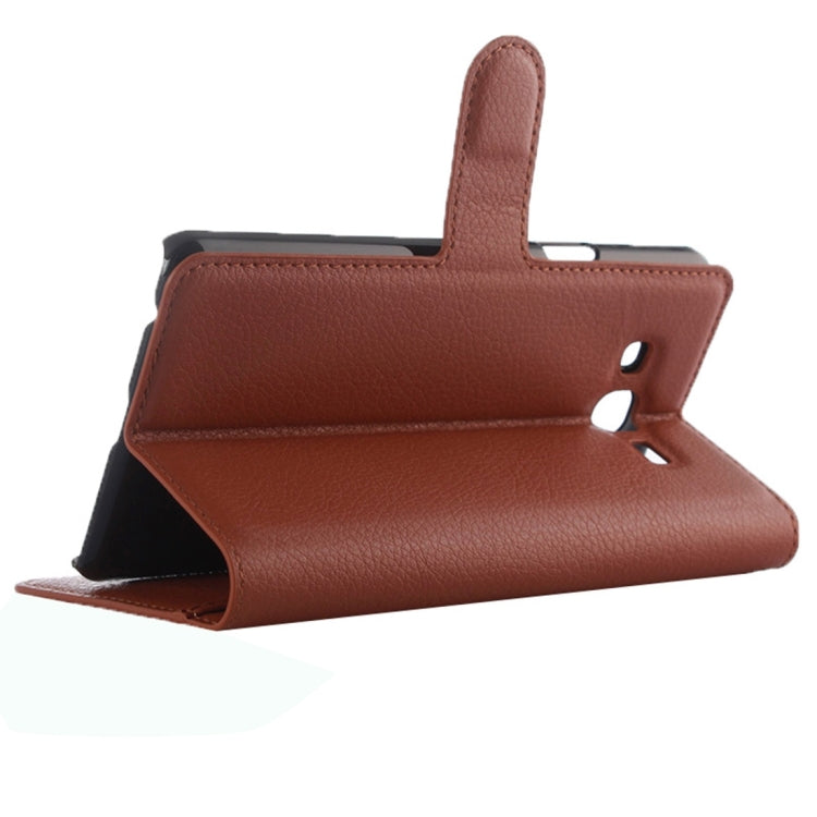 For Galaxy On7 Pro & On7 Litchi Texture Horizontal Flip Leather Case with Magnetic Buckle & Holder & Card Slots & Wallet