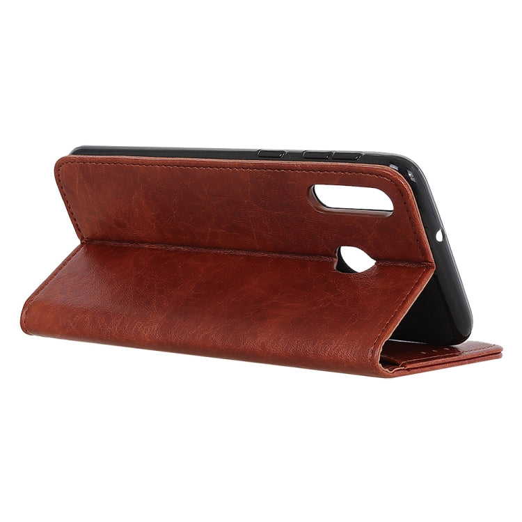 Magnetic Retro Crazy Horse Texture Horizontal Flip Leather Case for Galaxy A60, with Holder & Card Slots & Wallet