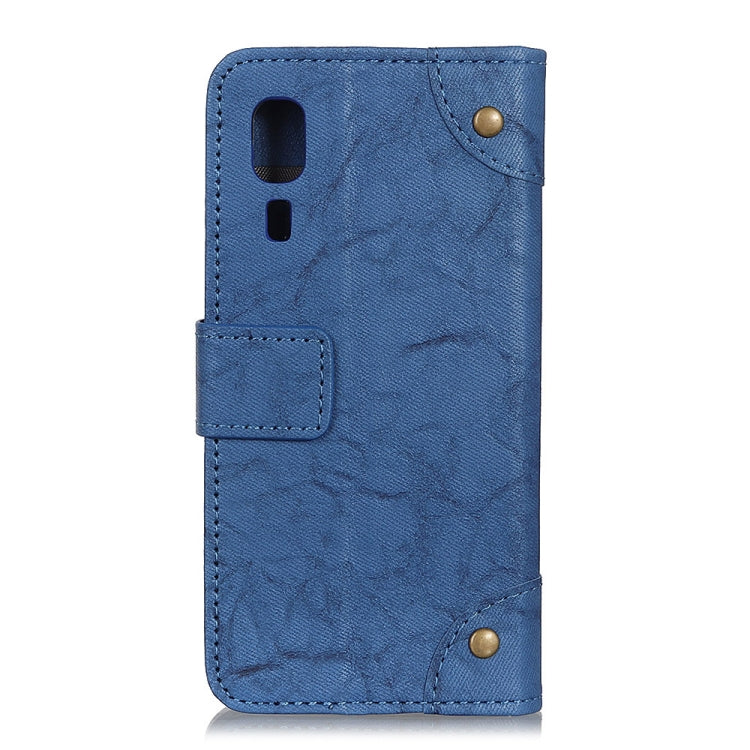 Copper Buckle Retro Crazy Horse Texture Horizontal Flip Leather Case for Galaxy A2 Core , with Holder & Card Slots & Wallet