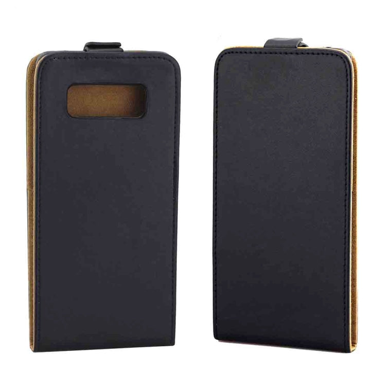 For Galaxy Note 8 TPU Business Style Vertical Flip Protective Leather Case with Card Slot (Black)
