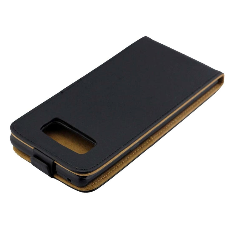 For Galaxy Note 8 TPU Business Style Vertical Flip Protective Leather Case with Card Slot (Black)