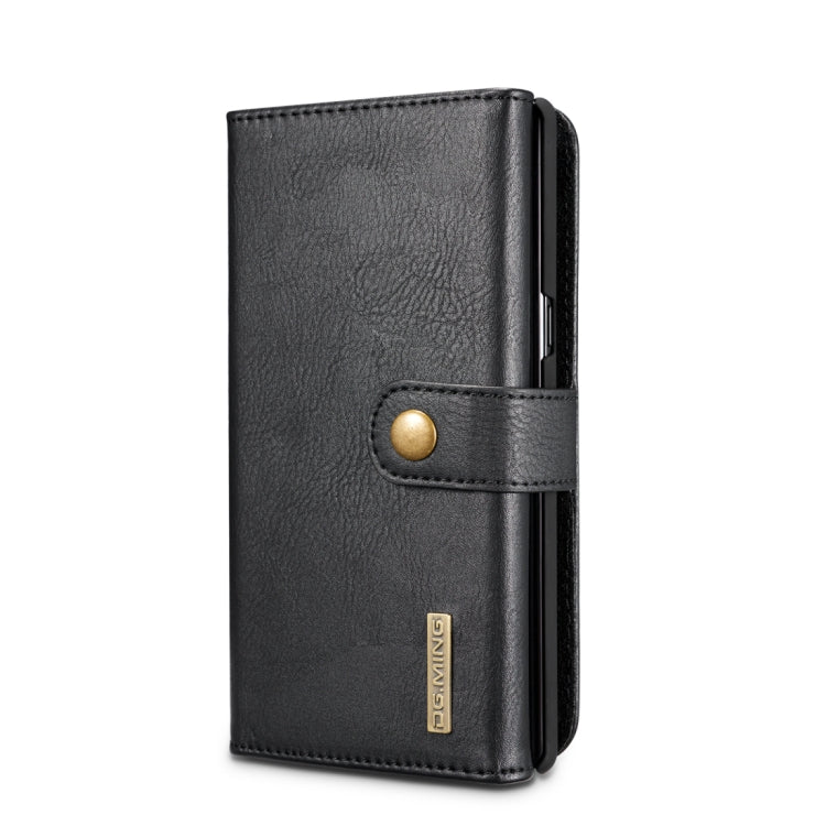 DG.MING for Galaxy Note 8 Triple Fold Crazy Horse Texture Horizontal Flip Magnetic Protective Case with Holder & Card Slots & Wallet