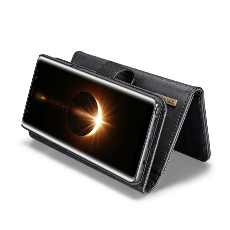 DG.MING for Galaxy Note 8 Triple Fold Crazy Horse Texture Horizontal Flip Magnetic Protective Case with Holder & Card Slots & Wallet