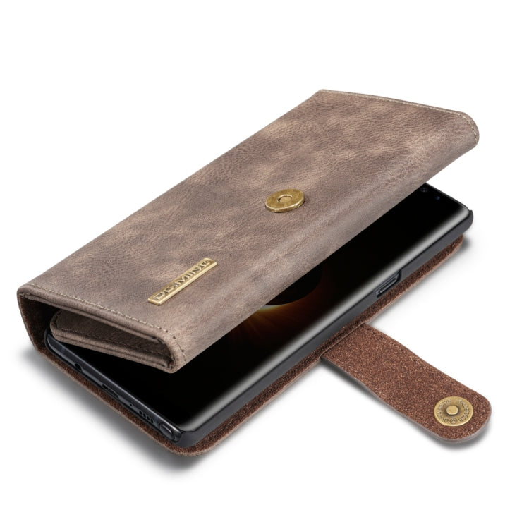 DG.MING for Galaxy Note 8 Triple Fold Crazy Horse Texture Horizontal Flip Magnetic Protective Case with Holder & Card Slots & Wallet
