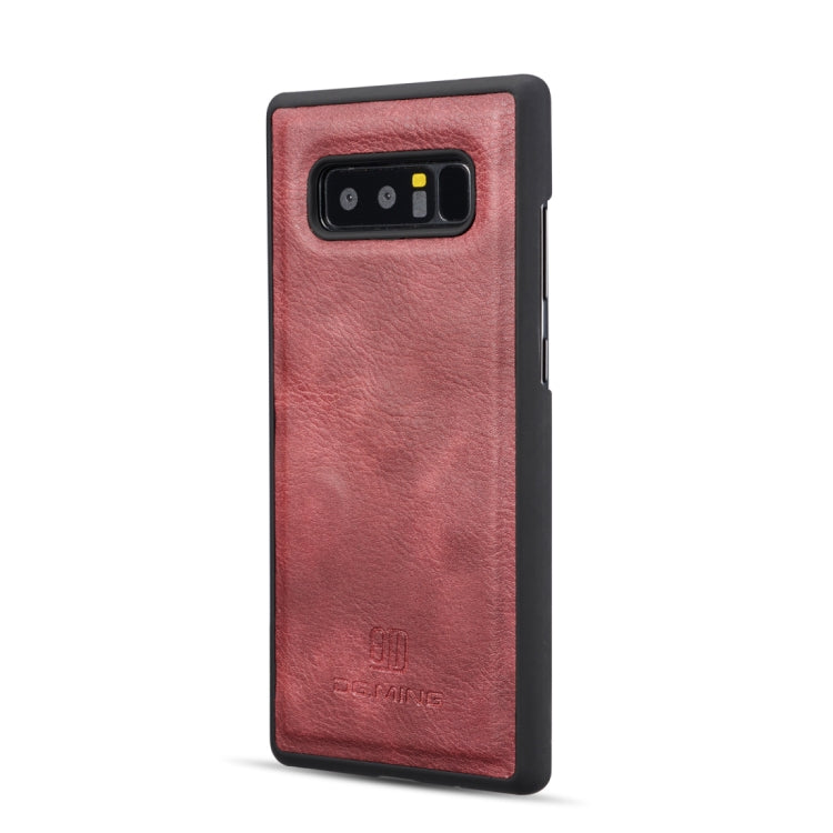 DG.MING for Galaxy Note 8 Triple Fold Crazy Horse Texture Horizontal Flip Magnetic Protective Case with Holder & Card Slots & Wallet
