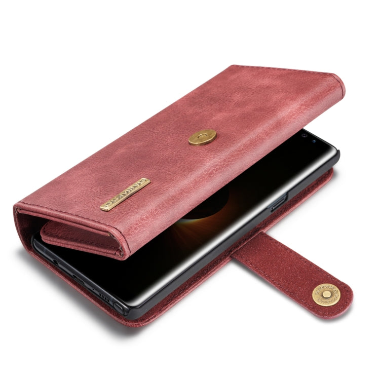 DG.MING for Galaxy Note 8 Triple Fold Crazy Horse Texture Horizontal Flip Magnetic Protective Case with Holder & Card Slots & Wallet