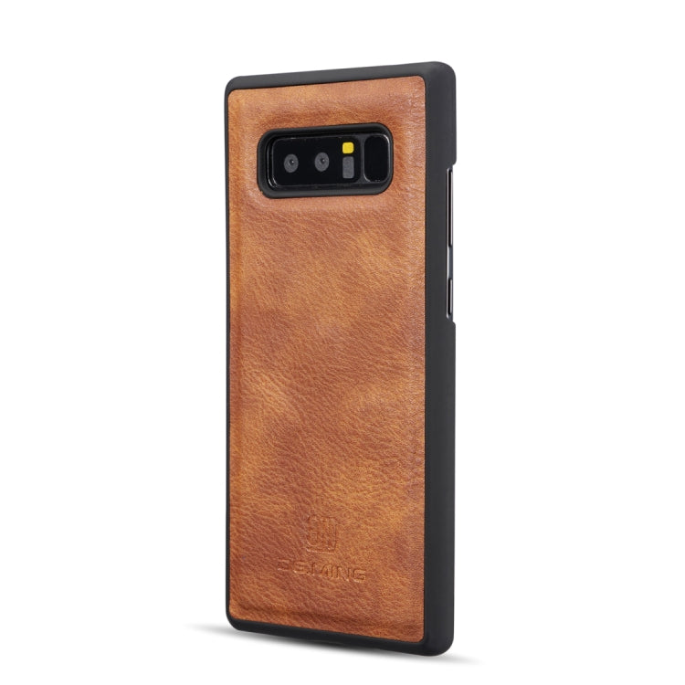 DG.MING for Galaxy Note 8 Triple Fold Crazy Horse Texture Horizontal Flip Magnetic Protective Case with Holder & Card Slots & Wallet