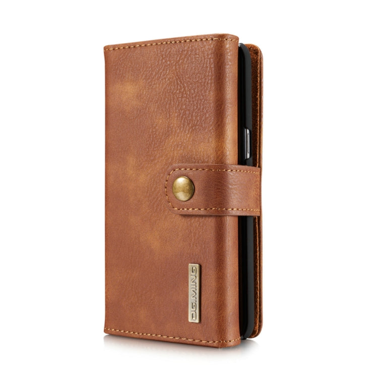 DG.MING for Galaxy S8 Triple Fold Crazy Horse Texture Horizontal Flip Magnetic Protective Case with Holder & Card Slots & Wallet