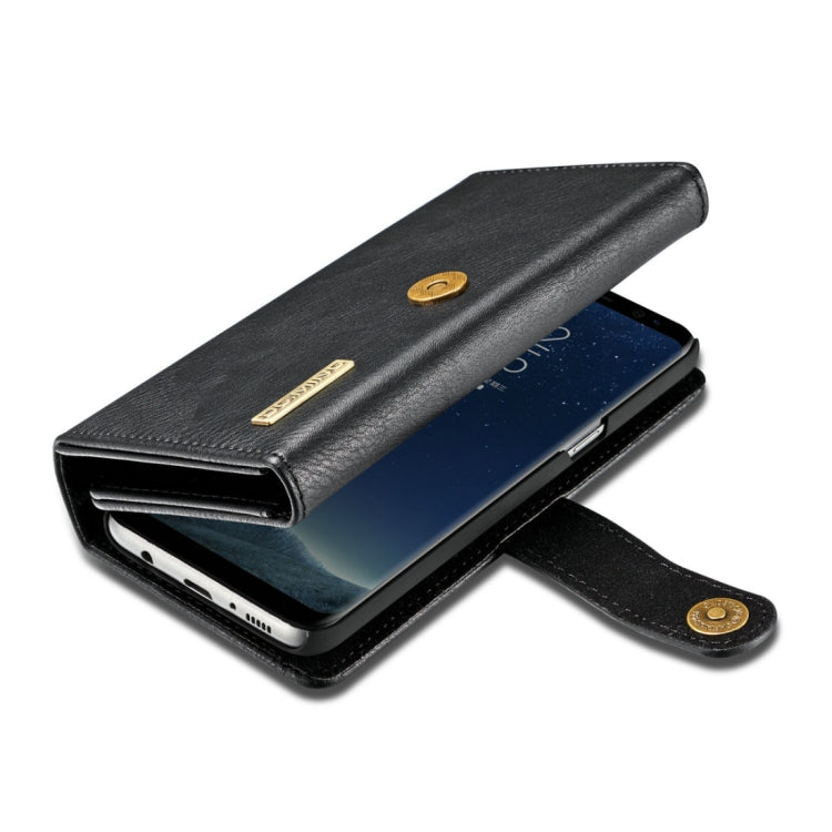DG.MING for Galaxy S8+ / G955 Triple Fold Crazy Horse Texture Horizontal Flip Magnetic Protective Case with Holder & Card Slots & Wallet