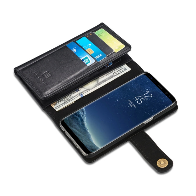 DG.MING for Galaxy S8+ / G955 Triple Fold Crazy Horse Texture Horizontal Flip Magnetic Protective Case with Holder & Card Slots & Wallet