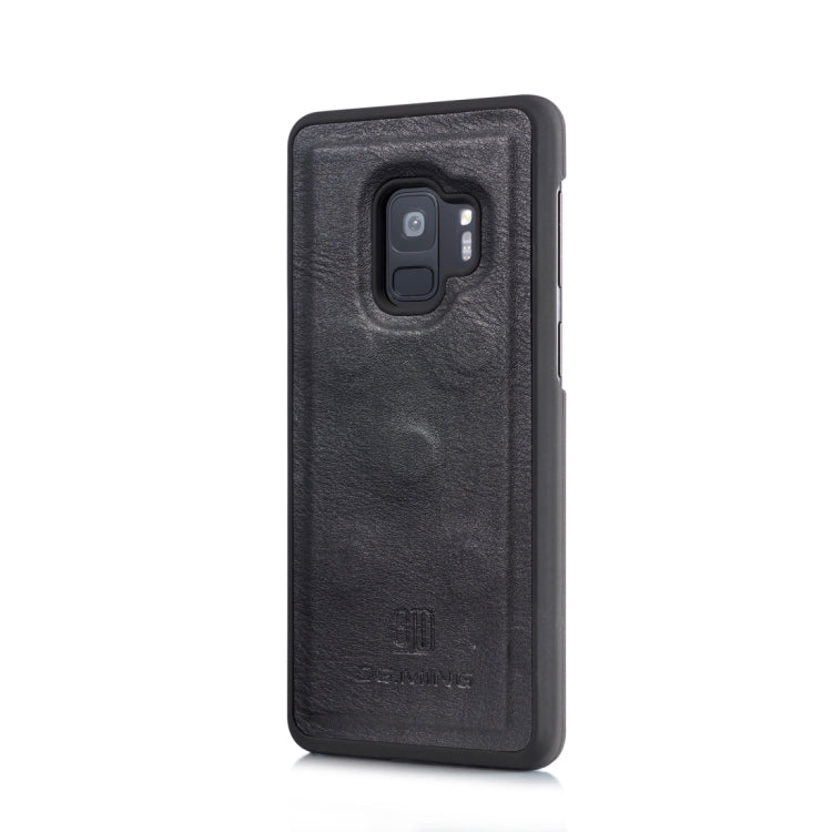 DG.MING for Galaxy S9 Triple Fold Crazy Horse Texture Horizontal Flip Magnetic Protective Case with Holder & Card Slots & Wallet