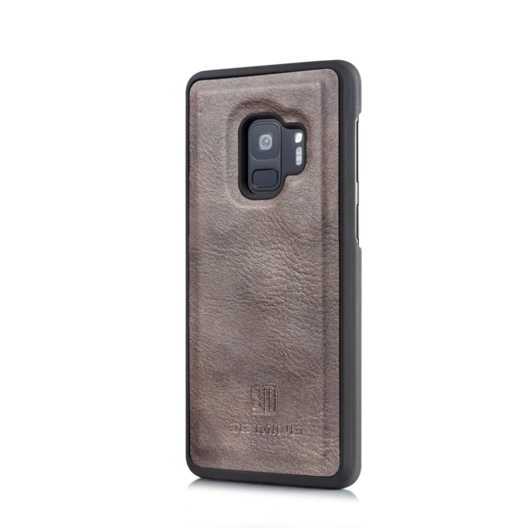 DG.MING for Galaxy S9 Triple Fold Crazy Horse Texture Horizontal Flip Magnetic Protective Case with Holder & Card Slots & Wallet