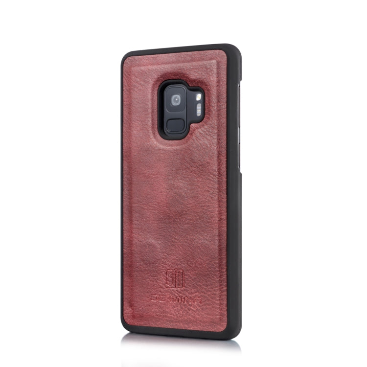 DG.MING for Galaxy S9 Triple Fold Crazy Horse Texture Horizontal Flip Magnetic Protective Case with Holder & Card Slots & Wallet