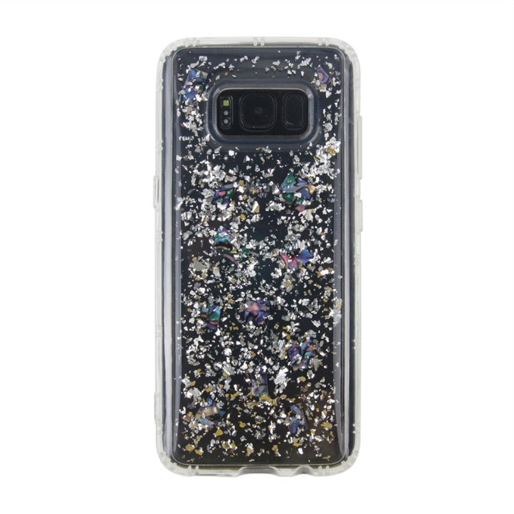 For Galaxy Note 8 Anti-Gravity Nano-suction Technology Dropproof Sticky Selfie Glitter Sequins Pattern TPU Protective Back Cover Case (Silver)