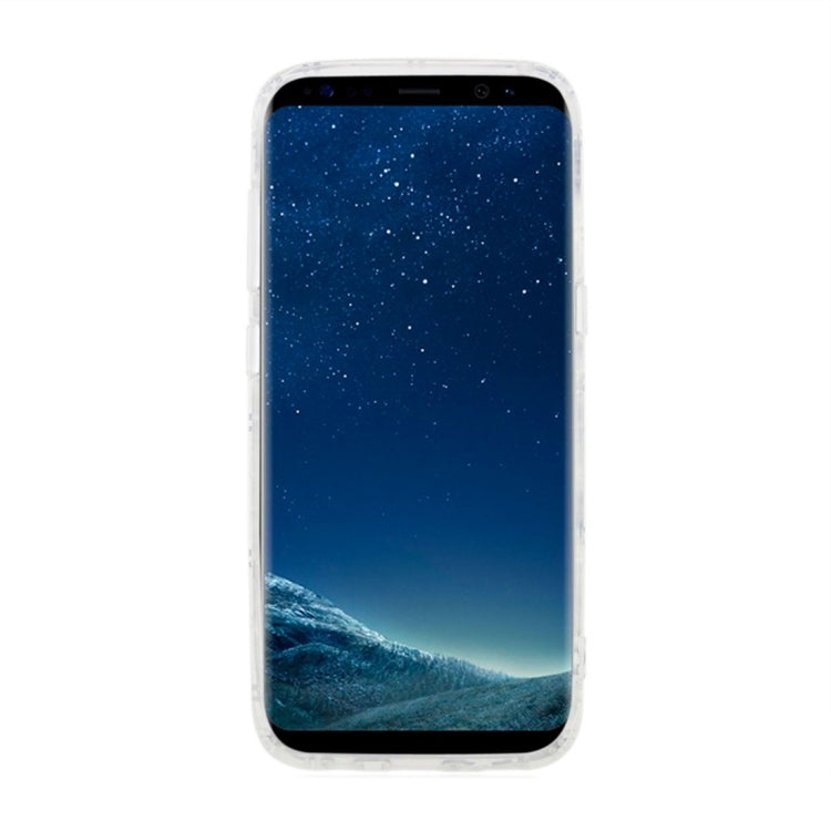 For Galaxy Note 8 Anti-Gravity Nano-suction Technology Dropproof Sticky Selfie Glitter Sequins Pattern TPU Protective Back Cover Case (Silver)