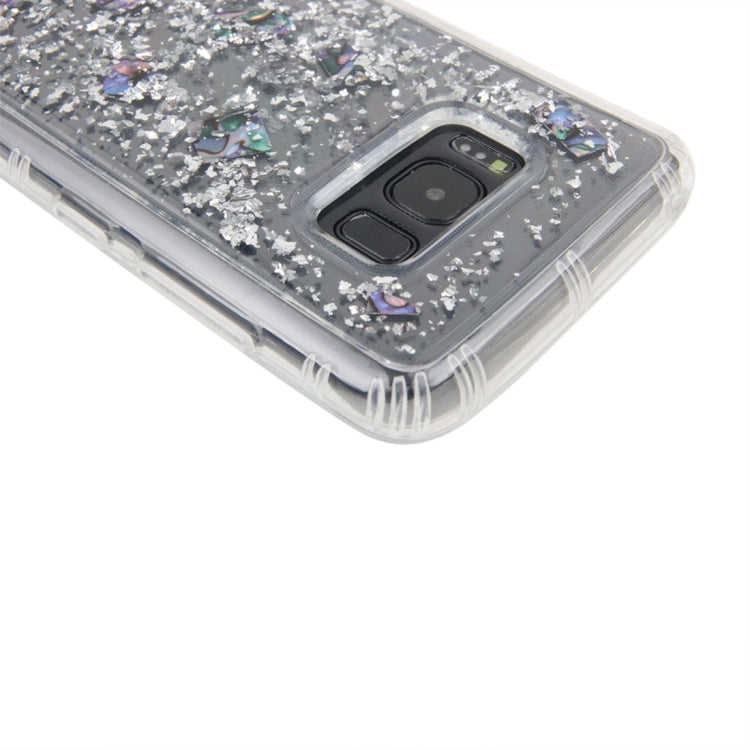 For Galaxy Note 8 Anti-Gravity Nano-suction Technology Dropproof Sticky Selfie Glitter Sequins Pattern TPU Protective Back Cover Case (Silver)